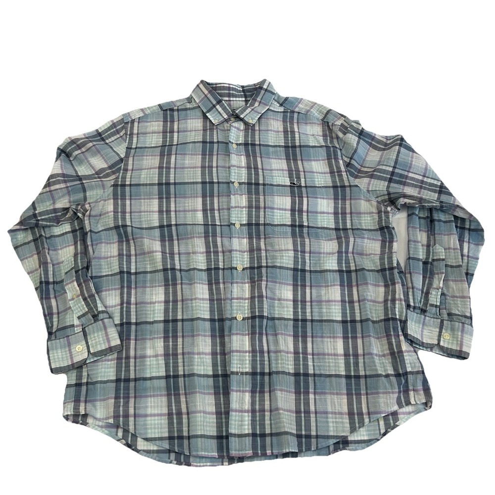 VINEYARD VINES Men's Performance Tucker Slim Fit Long Sleeve Button Up Shirt, XL